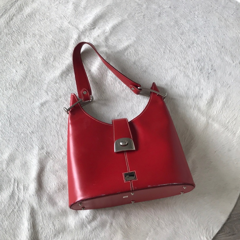 Dooney & Bourke red leather bag